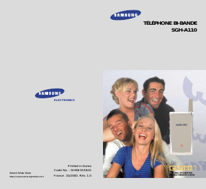 Mode d’emploi Samsung SGH-A110WB Téléphone portable