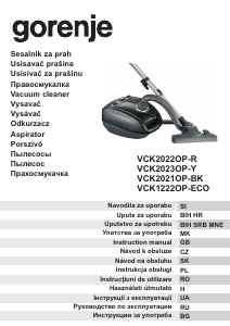 Manuál Gorenje VCK2021OP-BK Vysavač