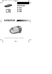 Mode d’emploi Samsung RC-7625 Aspirateur