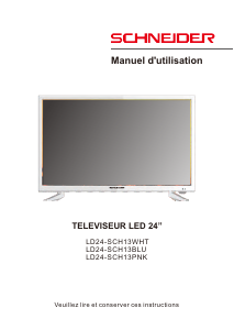 Handleiding Schneider LD24-SCH13WHT LED televisie