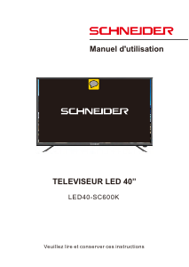 Handleiding Schneider LED40-SC600K LED televisie