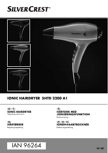 Manual SilverCrest IAN 96264 Hair Dryer