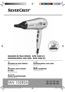 Manual SilverCrest SHTR 2200 D2 Secador de cabelo