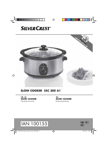 Bedienungsanleitung SilverCrest IAN 100155 Slow cooker