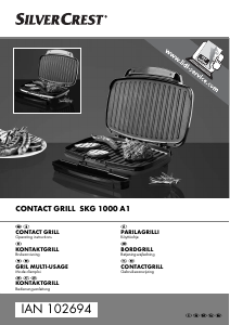 Bedienungsanleitung SilverCrest IAN 102694 Kontaktgrill
