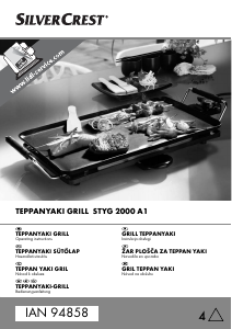 Manual SilverCrest IAN 94858 Table Grill