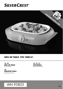 Bruksanvisning SilverCrest STR 1000 A1 Bordgrill