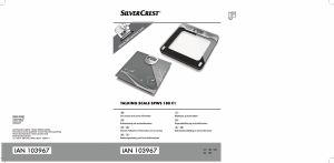 Manual SilverCrest SPWS 180 C1 Scale