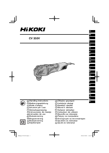 Bruksanvisning Hikoki CV 350V Multiverktyg