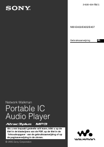 Handleiding Sony NW-E407 Walkman Mp3 speler