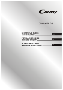 Bruksanvisning Candy CMG 9428 DS UK Mikrovågsugn