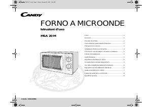 Manuale Candy MSA 20 M Microonde
