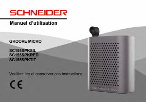 Mode d’emploi Schneider SC155SPKSIL Haut-parleur