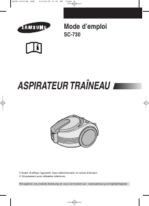 Mode d’emploi Samsung SC-730 Aspirateur