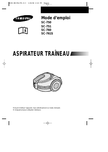 Mode d’emploi Samsung SC-761S Aspirateur