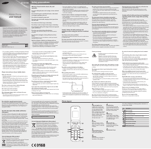 Bruksanvisning Samsung GT-E1190 Mobiltelefon