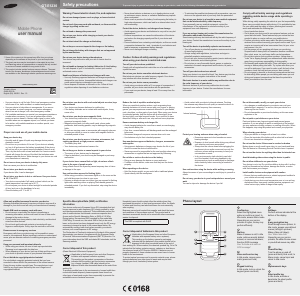 Bruksanvisning Samsung GT-E1230 Mobiltelefon