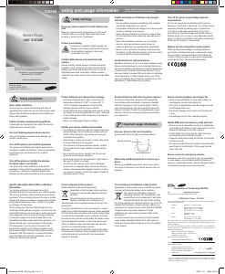 Bruksanvisning Samsung GT-E2210B Mobiltelefon
