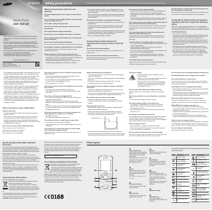 Bruksanvisning Samsung GT-E3210 Mobiltelefon