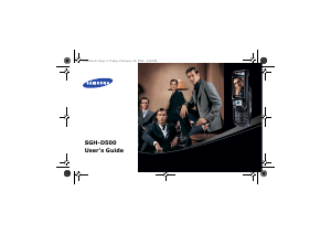Bruksanvisning Samsung SGH-D500E Mobiltelefon