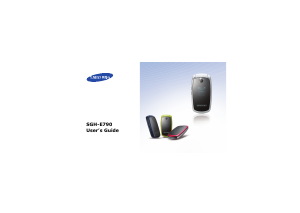 Bruksanvisning Samsung SGH-E790 Mobiltelefon