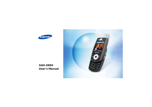 Bruksanvisning Samsung SGH-E880 Mobiltelefon