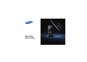 Bruksanvisning Samsung SGH-U100 Mobiltelefon