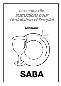 Mode d’emploi SABA LVS15C39VE16S Lave-vaisselle
