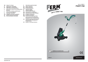 Bedienungsanleitung FERM LTM1011 Rasentrimmer
