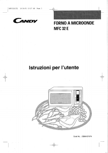 Manuale Candy MFC 32 E Microonde