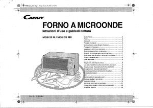 Manuale Candy MGB 22 M Microonde