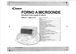 Manuale Candy MGB 22 Y Microonde