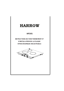 Mode d’emploi Harrow HP3VS Table de cuisson