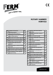 Manuál FERM HDM1022 Rotační kladivo