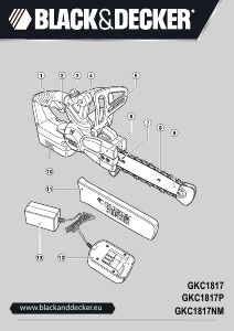 Manuale Black and Decker GKC1817P Motosega