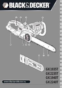 Manual Black and Decker GK2240T Motosserra