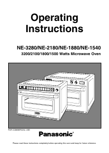 Bruksanvisning Panasonic NE-3280 Mikrovågsugn