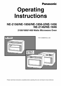Bruksanvisning Panasonic NE-1456 Mikrovågsugn