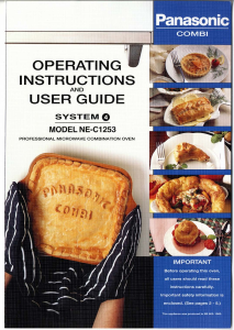 Manual Panasonic NE-C1253 Microwave