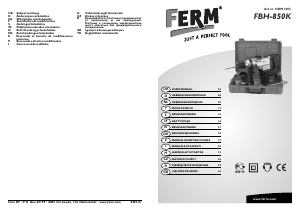 Handleiding FERM HDM1003 Boorhamer