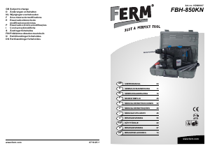 Handleiding FERM HDM1007 Boorhamer