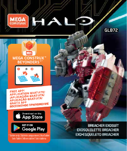 Handleiding Mega Construx set GLB72 Halo Breacher Exosuit