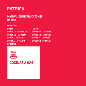Manual de uso Patrick CP2251N Cocina