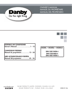 Manual de uso Danby DPA140E1WDB-6 Aire acondicionado