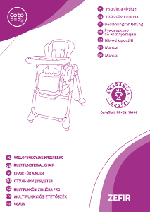 Manual Coto Baby Zefir Baby High Chair