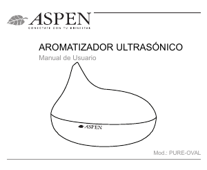 Manual de uso Aspen Pura Oval Difusor de aroma