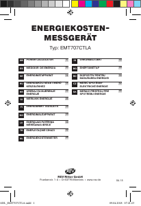 Rokasgrāmata REV EMT707CTLA Elektroenerģijas skaitītājs