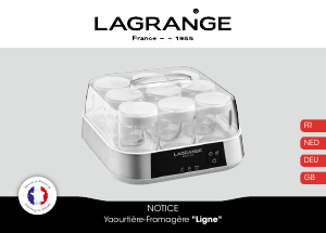 Handleiding Lagrange Ligne Yoghurtmaker