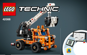 Manual Lego set 42088 Technic Plataforma de Emergência