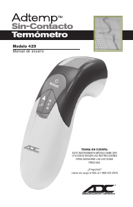 Manual de uso ADC Adtemp 429 Termómetro